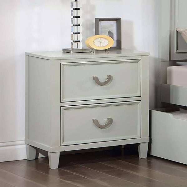 Furniture of America Lycorida 2-Drawer Nightstand CM7477GY-N IMAGE 1