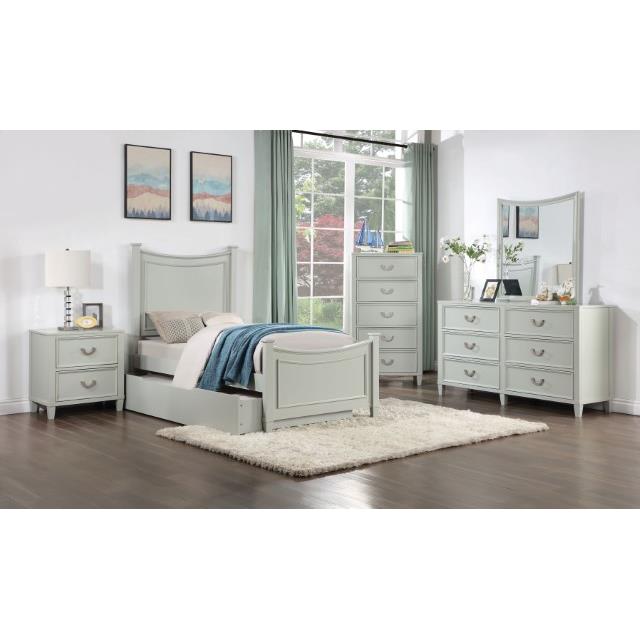 Furniture of America Lycorida Twin Panel Bed CM7477GY-T-BED IMAGE 2