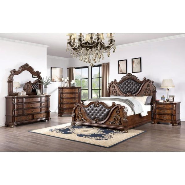 キン Furniture of America Esparanza CM7478CH-CK California King Bed
