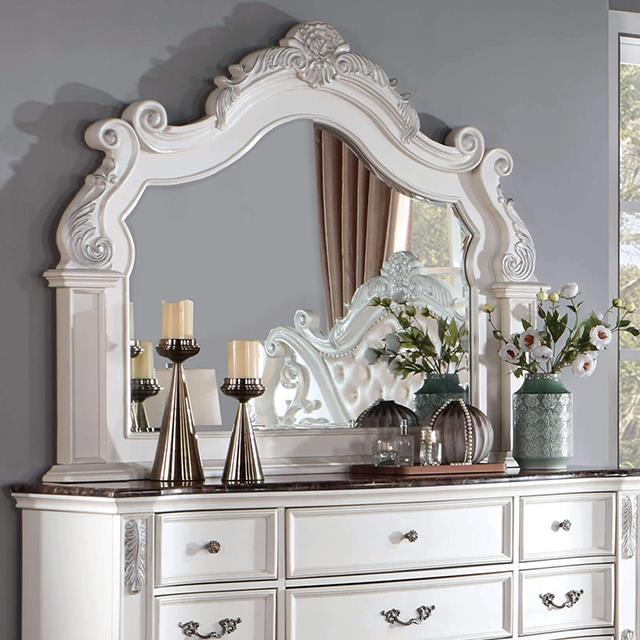 Furniture of America Esparanza Dresser Mirror CM7478WH-M IMAGE 1