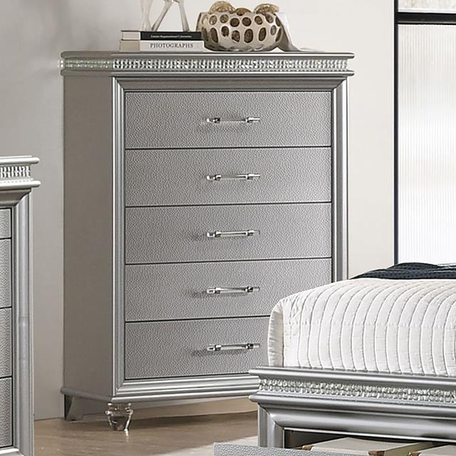 Furniture of America Maddie 5-Drawer Chest CM7899SV-C IMAGE 1