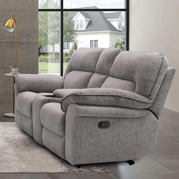 Furniture of America Josias Reclining Fabric Loveseat CM9908DV-LV-PK IMAGE 1