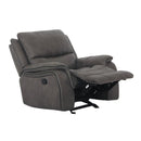 Furniture of America Henricus Glider Fabric Recliner CM9911DG-CH IMAGE 3