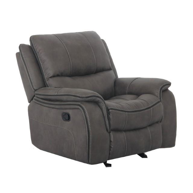 Furniture of America Henricus Glider Fabric Recliner CM9911DG-CH IMAGE 5