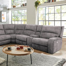 Furniture of America Apostolos Power Reclining Fabric Sectional CM9915LG-SECT-PM IMAGE 1