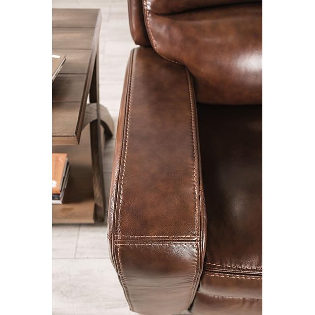 Furniture of America Soterios Power Leather Match Recliner CM9924MB-CH-PM IMAGE 10