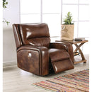 Furniture of America Soterios Power Leather Match Recliner CM9924MB-CH-PM IMAGE 1