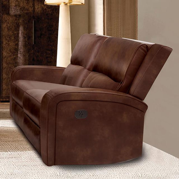 Furniture of America Soterios Power Reclining Loveseat CM9924MB-LV-PM IMAGE 1