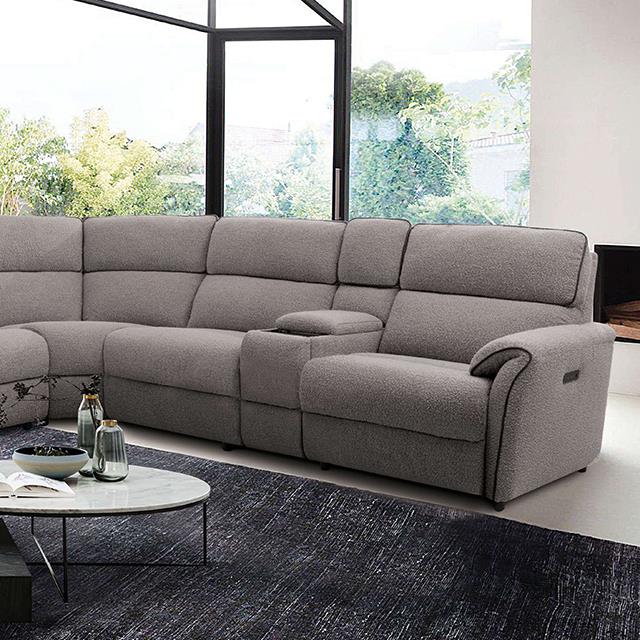 Furniture of America Osanna Power Reclining Sectional CM9928SM-SECT-PM IMAGE 1