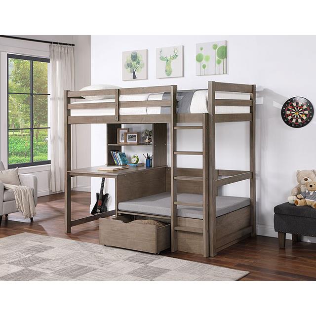 Furniture of America Kids Beds Loft Bed CM-BK828GY-BED IMAGE 2