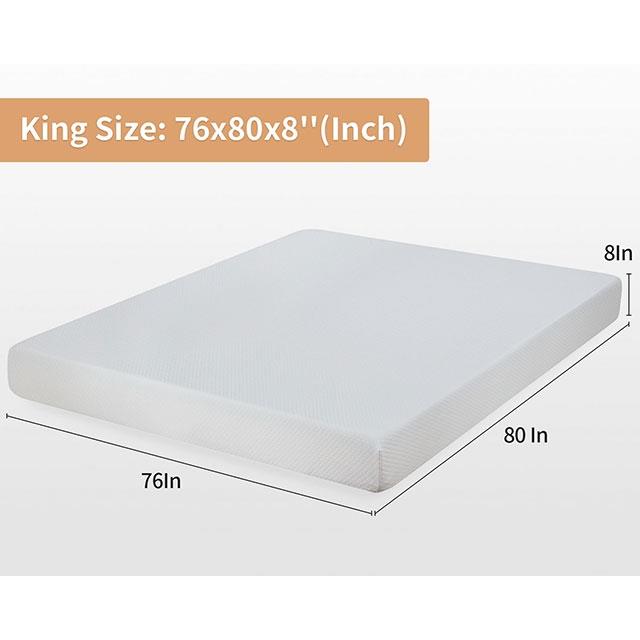 Furniture of America Coreopsis DM520-EK 8" King Memory Foam Mattress IMAGE 3