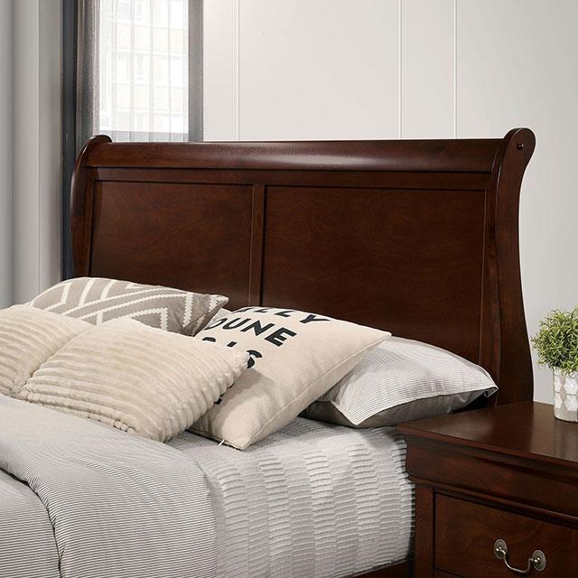 Furniture of America Louis Philippe Twin Sleigh Bed FM7866CH-T-BED IMAGE 4