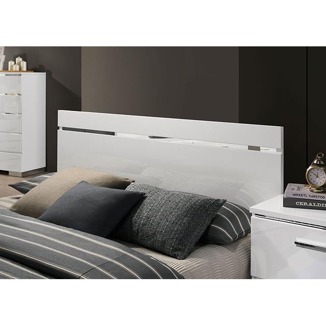 Furniture of America Erlach Queen Panel Bed FOA7189WH-Q-BED IMAGE 3