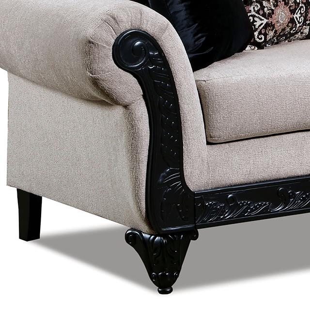 Furniture of America Molfetta Stationary Fabric Loveseat SM7304-LV IMAGE 5