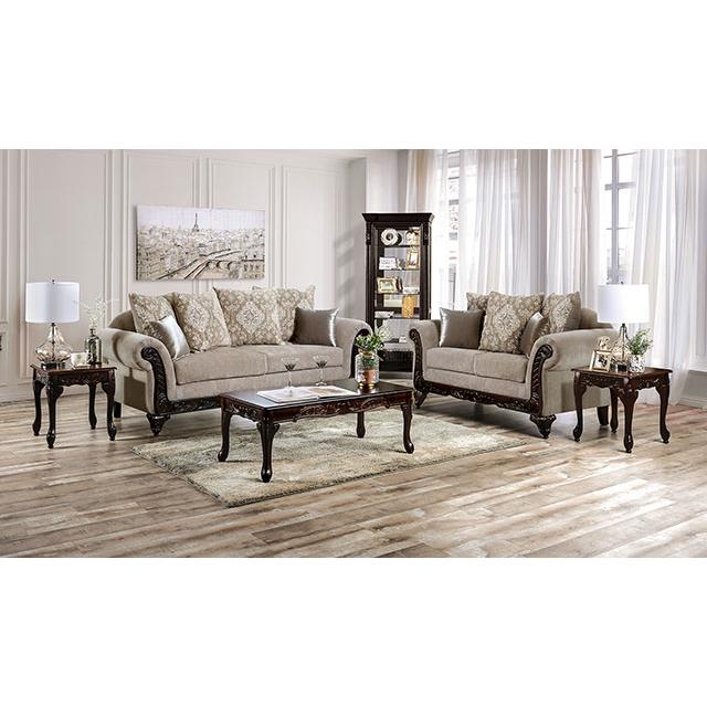 Furniture of America Panozzo Stationary Fabric Loveseat SM7308-LV IMAGE 2