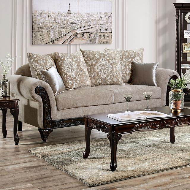 Furniture of America Panozzo Stationary Fabric Sofa SM7308-SF IMAGE 1