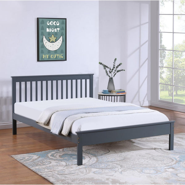 IFDC IF-415-54" Double Bed - Grey IMAGE 1