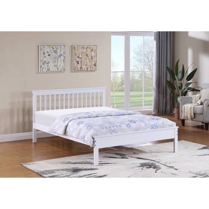 IFDC IF-415-54" Double Bed - White IMAGE 1