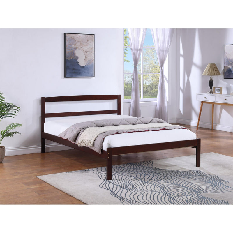 IFDC IF-416-54" Double Bed - Espresso IMAGE 1