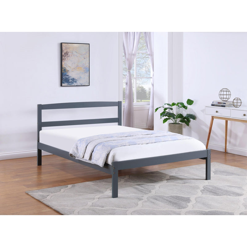 IFDC IF-416-54" Double Bed - Grey IMAGE 1