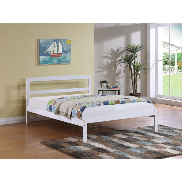 IFDC IF-416-54" Double Bed - White IMAGE 1