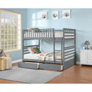  IFDC B-115 Bunk Bed with 2 Drawers - Grey IMAGE 1