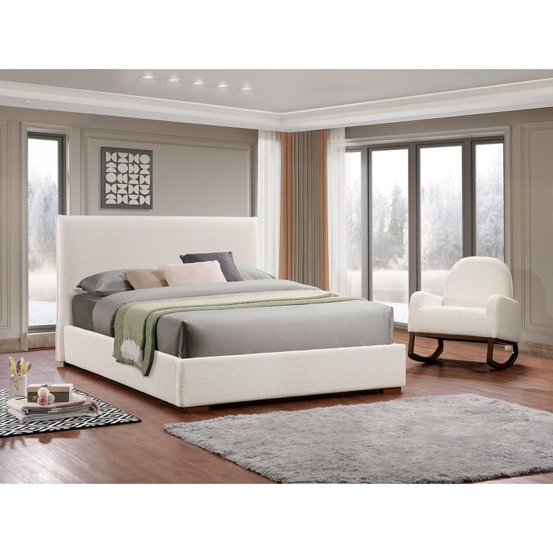 IFDC Full Upholstered Platform Bed IF 5568 - 54 IMAGE 2