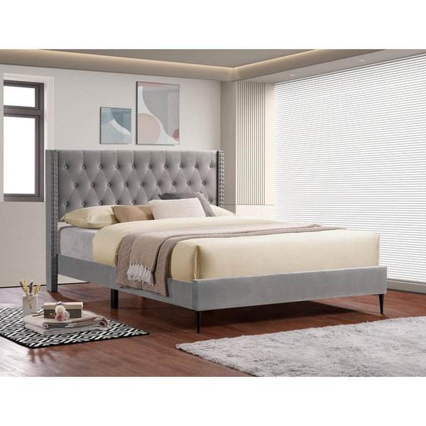 IFDC King Upholstered Platform Bed IF 5590 - 78 IMAGE 1