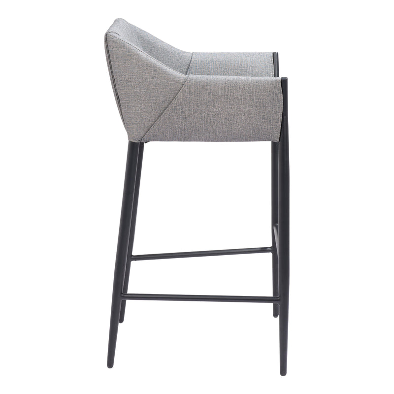  Zuo Andover 110169 Barstool - Slate Grey IMAGE 2
