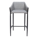  Zuo Andover 110169 Barstool - Slate Grey IMAGE 3