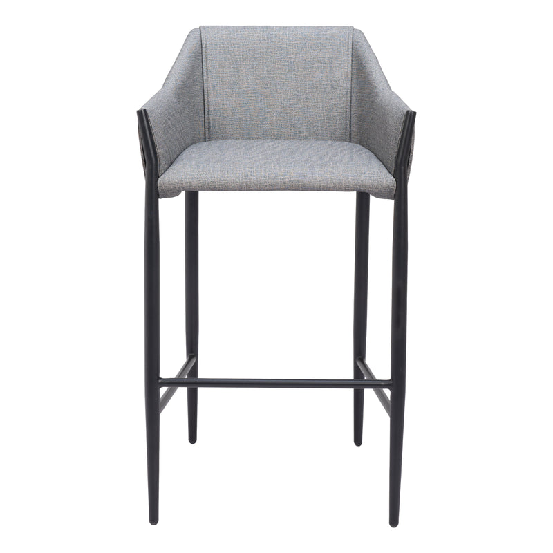  Zuo Andover 110169 Barstool - Slate Grey IMAGE 3