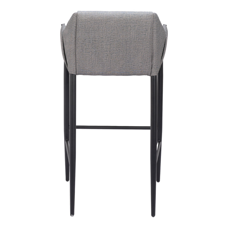  Zuo Andover 110169 Barstool - Slate Grey IMAGE 4