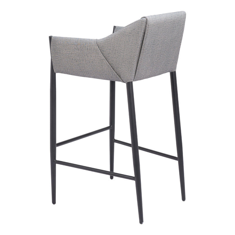  Zuo Andover 110169 Barstool - Slate Grey IMAGE 5