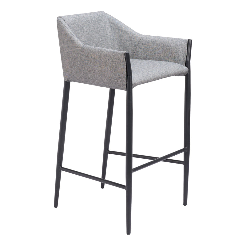  Zuo Andover 110169 Barstool - Slate Grey IMAGE 6