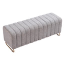  Zuo Pender 110080 Bench - Stone Grey IMAGE 4
