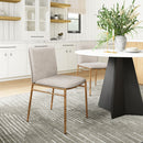  Zuo Nordvest 110275 Dining Chair - Beige & Gold IMAGE 8