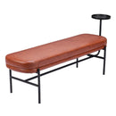  Zuo Ploce 110180 Bench - Brown IMAGE 1