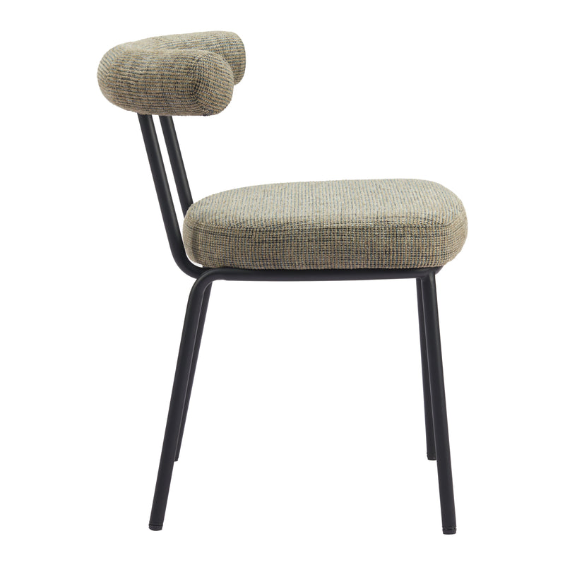 Zuo Kede 110098 Dining Chair - Green Tweed IMAGE 2