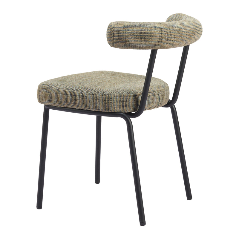  Zuo Kede 110098 Dining Chair - Green Tweed IMAGE 5
