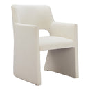  Zuo Minet 109998 Dining Chair - Linen White IMAGE 1