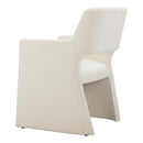  Zuo Minet 109998 Dining Chair - Linen White IMAGE 5