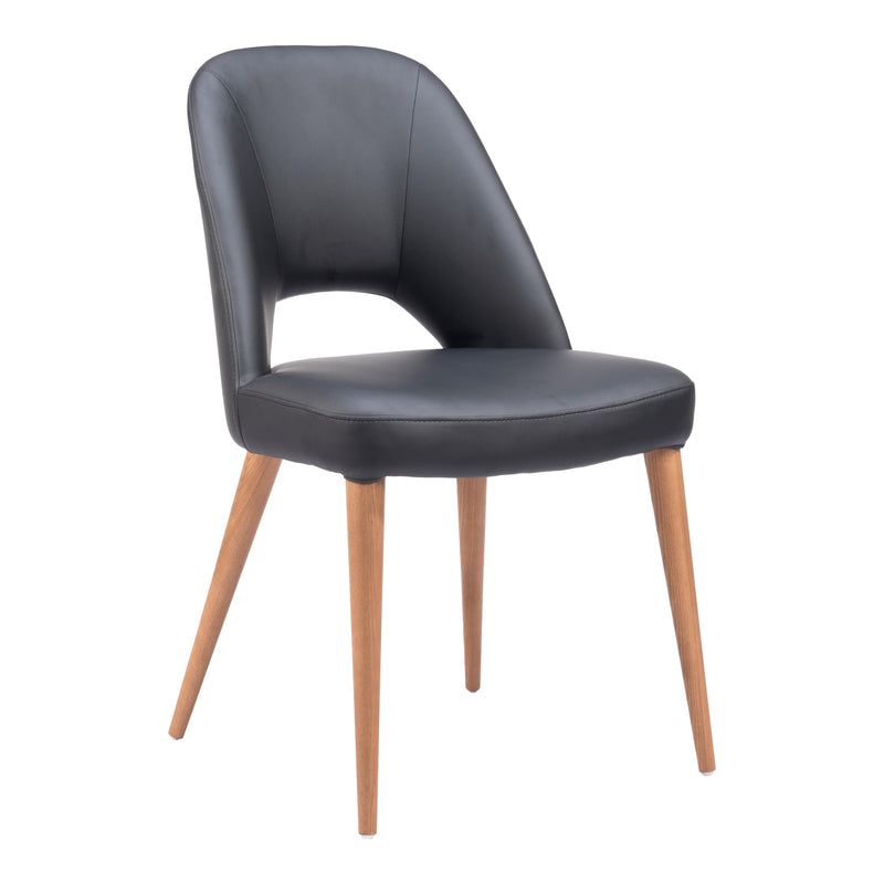  Zuo Leith 110123 Dining Chair - Black IMAGE 1