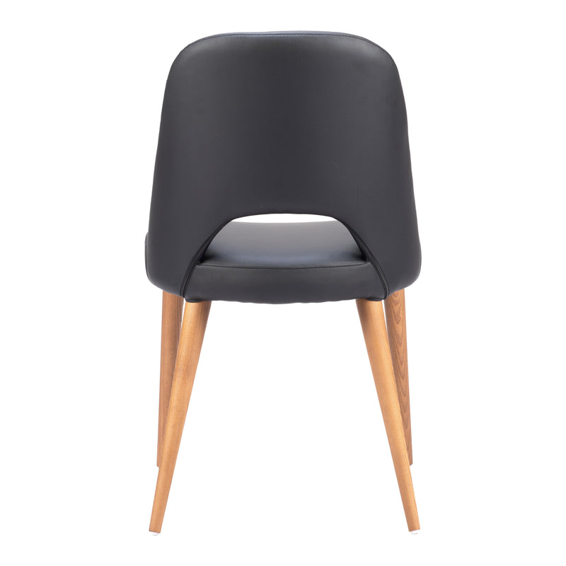  Zuo Leith 110123 Dining Chair - Black IMAGE 4