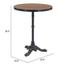  Zuo Gazebo 704053 Dining Table - Walnut IMAGE 9