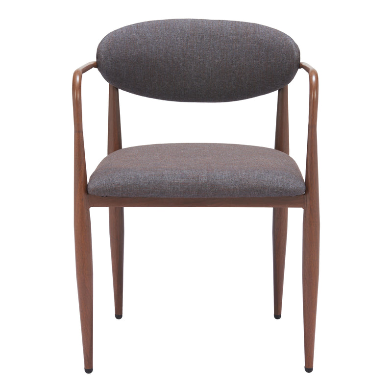  Zuo Zens 110208 Dining Chair - Truffle Grey IMAGE 3