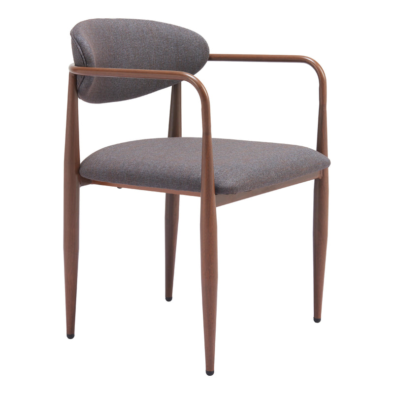  Zuo Zens 110208 Dining Chair - Truffle Grey IMAGE 6