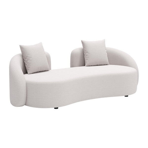  Zuo Sunny Isles 704019 Loveseat - Beige IMAGE 1