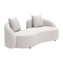  Zuo Sunny Isles 704019 Loveseat - Beige IMAGE 6