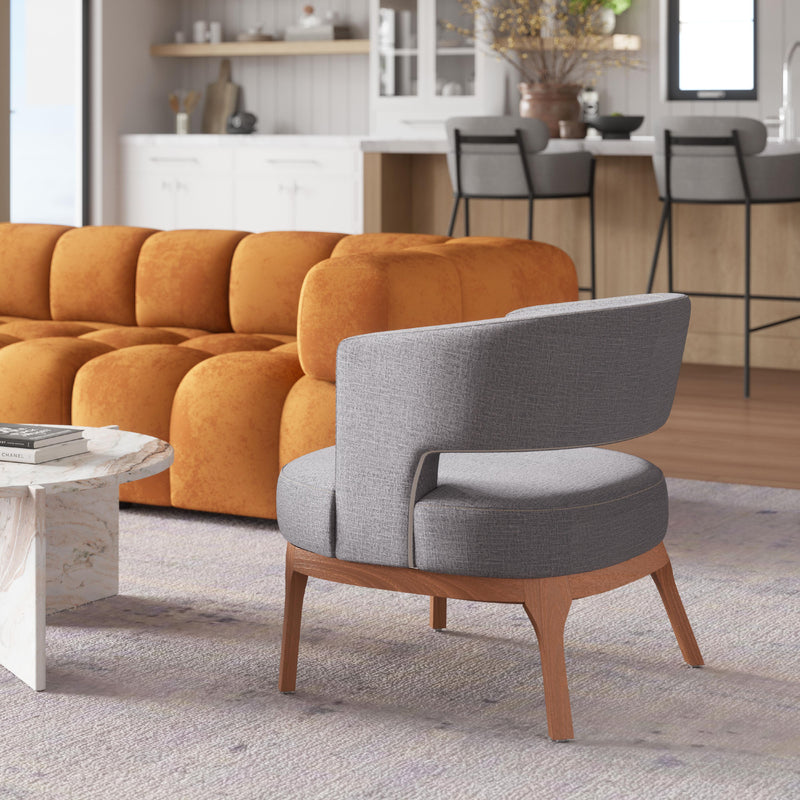  Zuo Penryn 110112 Accent Chair - Slate Grey IMAGE 9
