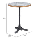  Zuo Gazebo 704052 Dining Table - Multicolor IMAGE 10